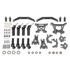 Traxxas - Outer Driveline & Suspension Upgrade Kit, extreme heavy duty, gray (TRX-9080-GRAY)