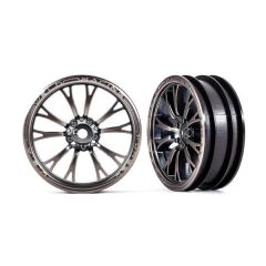 Traxxas - Wheels, Weld satin black (front) (2) (TRX-9472A)