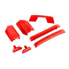 Traxxas - Body reinforcement set, red/ skid pads (roof) (fits #9511 body) (TRX-9510R)