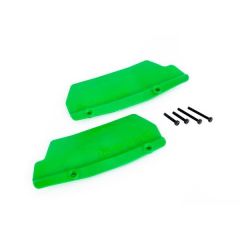 Traxxas - Mud guards, rear, green, (left and right)/ 3x15 CCS (2)/ 3x25 CCS (2) (TRX-9519G)