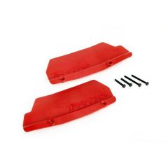 Traxxas - Mud guards, rear, red, (left and right)/ 3x15 CCS (2)/ 3x25 CCS (2) (TRX-9519R)