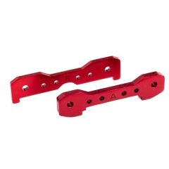 Traxxas - Tie bars, front, 6061-T6 aluminum (red-anodized) (TRX-9527R)