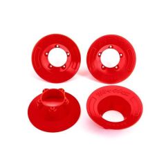 Traxxas - Wheel covers, red (4) (fits #9572 wheels) (TRX-9569r)