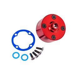 Traxxas - Carrier, differential (aluminum, red-anodized) (TRX-9581R)