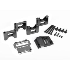 Traxxas - Mount, center differential carrier, 6061-T6 aluminum (dark titanium-anodized) (TRX-9584A)