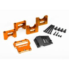 Traxxas - Mount, center differential carrier, 6061-T6 aluminum (orange-anodized) (TRX-9584T)