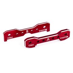 Traxxas - Tie bars, front, 7075-T6 aluminum (red-anodized) (TRX-9629R)