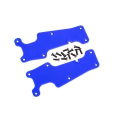 Traxxas - Suspension arm covers, blue, front (left and right)/ 2.5x8 CCS (12) (TRX-9633X)