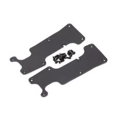 Traxxas - Suspension arm covers, black, rear (left and right)/ 2.5x8 CCS (12) (TRX-9634)