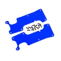 Traxxas - Suspension arm covers, blue, rear (left and right)/ 2.5x8 CCS (12) (TRX-9634X)