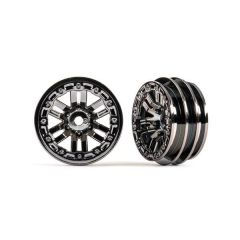 Traxxas - Wheels, 1.0 (black chrome) (2) (TRX-9768-BLKCR)