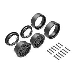 Traxxas - Wheels, Method 105 1.0, (black, beadlock) (2) (TRX-9781)