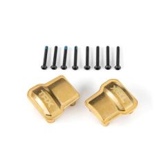 Traxxas - Axle cover, brass (8 grams) (2)/ 1.6x12mm BCS (with threadlock) (8) (TRX-9787)