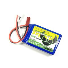 Absima zender lipo accu 2S 7.4V 1200mAh SC met BEC stekker (oa. CR6S/CR6P)