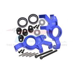 GPM Aluminium 7075 Front Oversized Steering Blocks, Blue - Traxxas X-Maxx/XRT