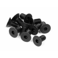 Flat head screw m3x6mm (hex socket/10pcs) (Z081)