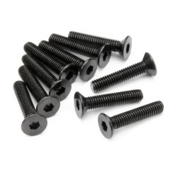 HPI - Flat head screw m3x15mm (hex socket/10pcs) (Z085)