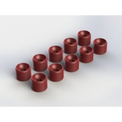 Hub Nut (RED) (10PCS) (AR330335)