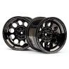 HPI - Bullet st wheels black chrome (pr) (101252)