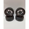 Fastrax 1/10 drift banden op 10 spaaks velgen - Graphite