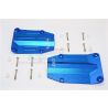 GPM - Aluminium Centre Skid Plate set - Blue - Traxxas X-Maxx