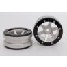 Metsafil Beadlock Wheels PT-Slingshot Zilver / Zwart 1.9 (2st)
