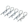 Body clips groot, zilver, 10 stuks
