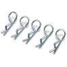 Body clips klein, zilver, 10 stuks