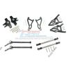 Aluminium front conversie set voor de Traxxas Unlimited Desert Racer - Zwart
