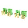 Connector CC. 6.5 - Gold Plated - Man + Vrouw - 2 paar
