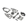 Ishima - Servo Top Plate + Motor Holder +Rear Shock Tower + Side Plates B +Servo Arm + Spur Gear 51T (ISH-010-002)