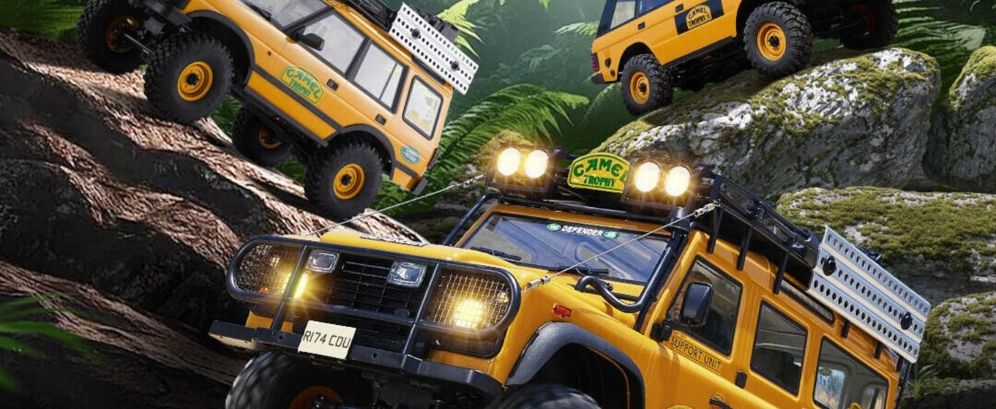 FMS Model presenteert: 1/10 FCX10 Land Rover Camel Trophy Series